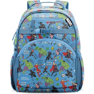 Simple Modern Large Marvel Avengers Kids Backpack for School Girls and Boys | Elementary Backpack for Teen | Fletcher Collection | Kids - 16" tall | Avengers Heroes, 18L