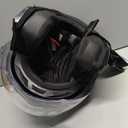VCAN V88 3/4 Open Face Motorcycle Scooter Helmet ECE & DOT Approved, Black, XS