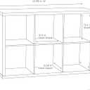 ClosetMaid 6 Cube Storage Shelf Organizer Bookshelf with Back Panel, Easy Assembly, Wood, White Finish