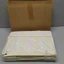 2 Pack Shoe Organizer for Closet,Foldable Shoe Storage Organizer with Adjustable Dividers, Shoe Storage Box with Clear Cover, Fits up to 16 Pairs, Beige