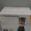 Toastmaster 400 Watt Blender with 48 oz Glass Jar - For Fruit Smoothies, Shakes & More - Powerful Kitchen Blender with Multiple Speeds - Stainless Steel Blades