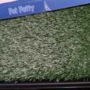 Powools Grass Pad for Dogs Potty - 3-Layer Reusable Dog Grass Pad with Tray, Washable Artificial Grasses Dog Potty Tray with Drainage Holes, Indoor & Outdoor Grass Pee Pad for Dogs, 30" x 20"
