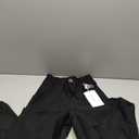 MOHHOM Womenâ€™s High Waisted Wide Leg Cropped Pants Stretchy Business Casual Work Pants with Pockets(Black,Small)