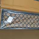 Anji Mountain Heavy Duty Waterproof Wooden Shoe Storage Mat Organizer/Boot Storage Tray Multi Use for Entryway with Coir, Black and Ivory Insert, 1 Tier, Fits 2 Pair (26.5" Wide)