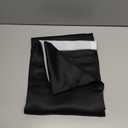 RYB HOME Blackout French Door Curtain - Privacy Thermal Insulated Window Shades for Patio Kitchen Front Entry Back Door Glass Window, Self Adhesive No Drill, Black, W26 x L69 inches, Black, 1 Panel