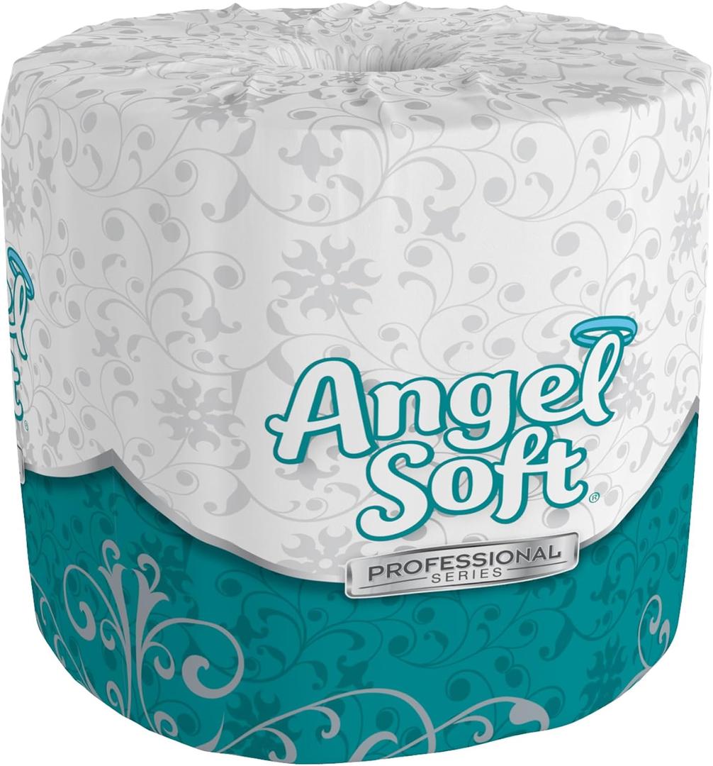Georgia-Pacific Angel Soft Professional Series Premium 2-Ply Embossed Toilet Paper; 16840; 450 Sheets Per Roll; 40 Rolls Per Case; White