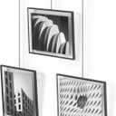 Umbra Exhibit Picture Frame Gallery Set, Adjustable Wall Collage Displays Three 8"x10" Photos, Set of 3, Black