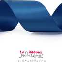 2 x LaRibbons 1 1/2 Inch 50 Yard Double Faced Satin Ribbon,Royal Blue Satin Craft Fabric Ribbon for Gift Wrapping Floral Bouquets Wedding Party Decoration