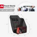 Porch Shield Snow Blower Cover Outdoor Snowblower Cover Waterproof Heavy Duty for Most Two Stage Snow Thrower 50''L x 30" W x 43" H Black
