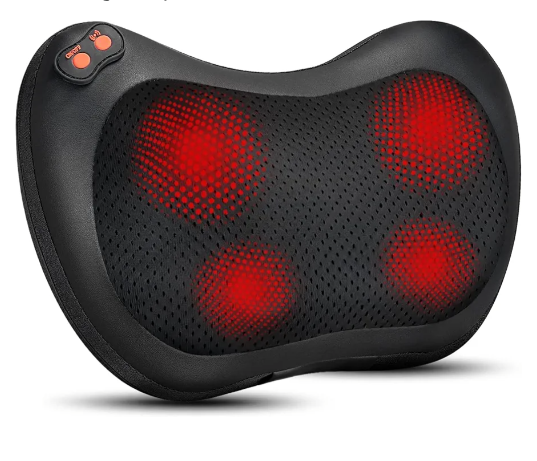 Back Massager, Shiatsu Neck Massager with Heat, Electric Back Massager for Shoulder, Back, Leg, Deep Tissue Kneading Massage to Relief Muscles，For Mom, Dad and Family