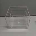 3Pcs Clear Acrylic Risers Display Stand, Buffet Risers with Hollow Bottom, Acrylic Cube Box for Figures Jewelry Perfume Handbag Food Dessert Party Show Christmas Decor(Clear-3pcs)