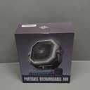 Rechargeable Camping Fan - 9-Inch Battery Operated, 10000mAh(30Hrs) Auto Oscillating Fan with Remote/Light, 4 Speeds, 4 Timing, Outdoor