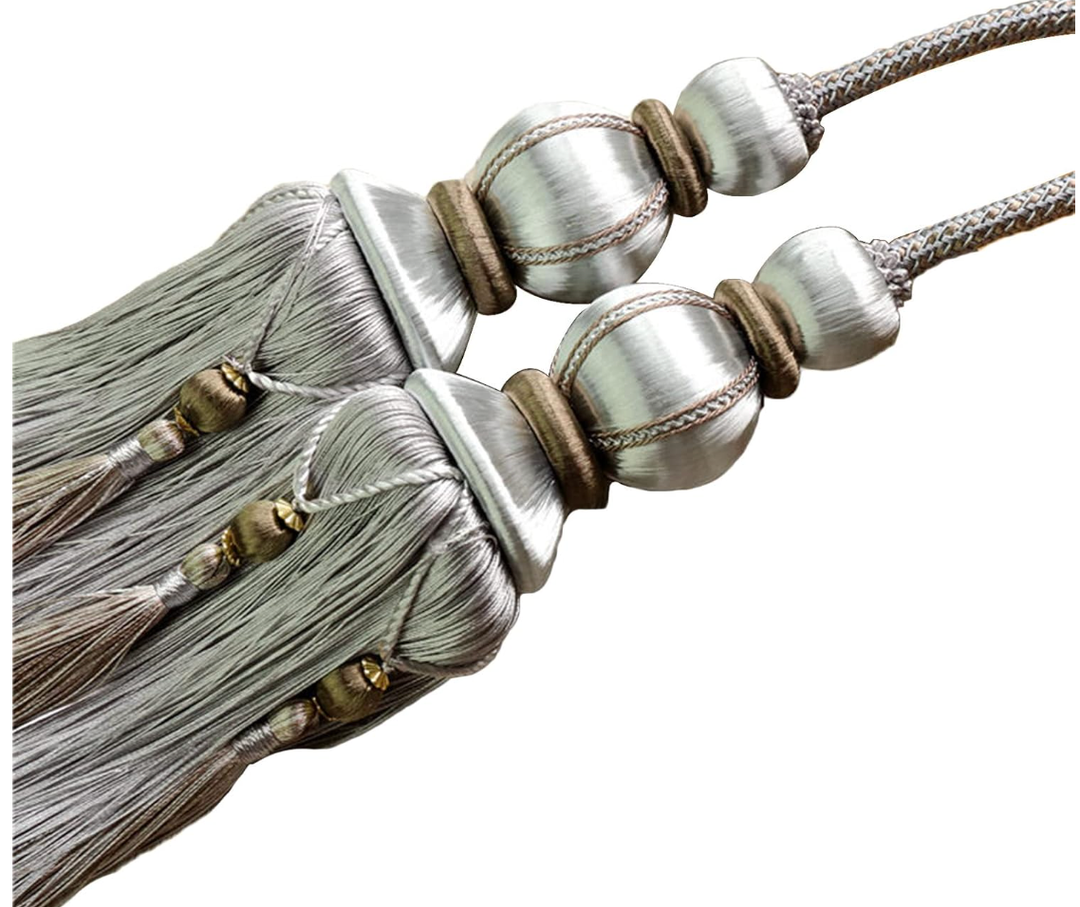 2pcs Elegant Woven Tassel Tiebacks for Curtain Home Decor Fall Decorations for Living