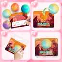 SpringFlower Valentine's Day Card With 24pcs Slime Ball Kits, Valentine's Gifts Exchange for School, Valentine Day Gifts Bulk, Valentine Party Favor for Kids, School Classroom Valentine's Prizes