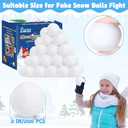 Luces 200 PCS Snow Balls for Kids Indoor, Soft Artificial Fake Snow Ball, Plush White Balls for Parent-Child Interactive Activities, Xmas Decorations for Tree