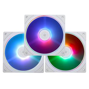 Thermalright TL-S12W-S X3 CPU Case Fan 120mm Cooler Fan, 3 Pack 4pin PWM Silent Computer Fan Under 23.2dB(A) for Case CPU Liquid Cooler and CPU Air Cooler, Quiet CPU PC ARGB Fan (WHITE)