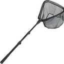 RESTCLOUD Fishing Landing Net with Telescoping Pole Handle, Fishing net Freshwater for Kids Men Women, Extend to 40-63 Inches