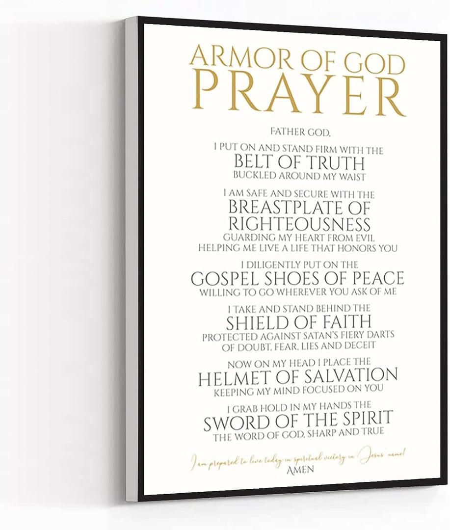 Canvas Wall Art Modern Art Print Armor Of God,Christian Spiritual Warfare Prayer Wall Art,Victorious Christian Living Quotes Painting Artwork Wall Decor For Home Office Wooden Frame Ready To Hang Canvas Wall Art Modern Art Print Armor Of God,Christian Spiritual Warfare Prayer Wall Art,Victorious Christian Living Quotes Painting Artwork Wall Decor For Home Office Wooden Frame Ready To Hang