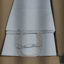 Toovip 50 Pack 8x4.75x10 Inch Medium White Kraft Paper Bags with Handles Bulk, Gift Wrap Bags for Favors Grocery Retail Party Birthday Shopping Business Goody Craft Merchandise Take Out Sacks