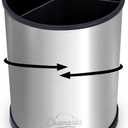Kitchen Utensil Holder and Countertop Organizer. (Silver)