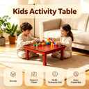 Folding Coffee Table Japanese Floor Wood Low Square Dining Table, 80cm/31.5in