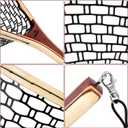 Landing Net for Fly Fishing, Trout Fishing Net, Soft Rubber Catch and Release Fish Net with Wooden Handle, 23.6x15x10.6