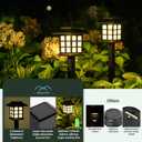 SOLPEX Solar Outdoor Lights,12 Pack Solar Path Lights, Walkway Lights Outdoor, Garden Light, Solar-Powered Pathway Waterproof for Garden, Yard, Landscape and Driveway(Warm White)