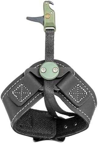 Stan SoleX Index Finger Archery Release - Open Hook Bowhunting Trigger Aid with Single-Sear Design, Adjustable Length, Travel & Tension, Web Connection Wrist Strap