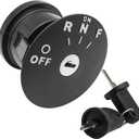 Drive-up Ignition Key Switch W/2 Keys for EZGO Electric RXV 2008-Up Replaces #605637 (Key Switch W/2 Keys) (Black)