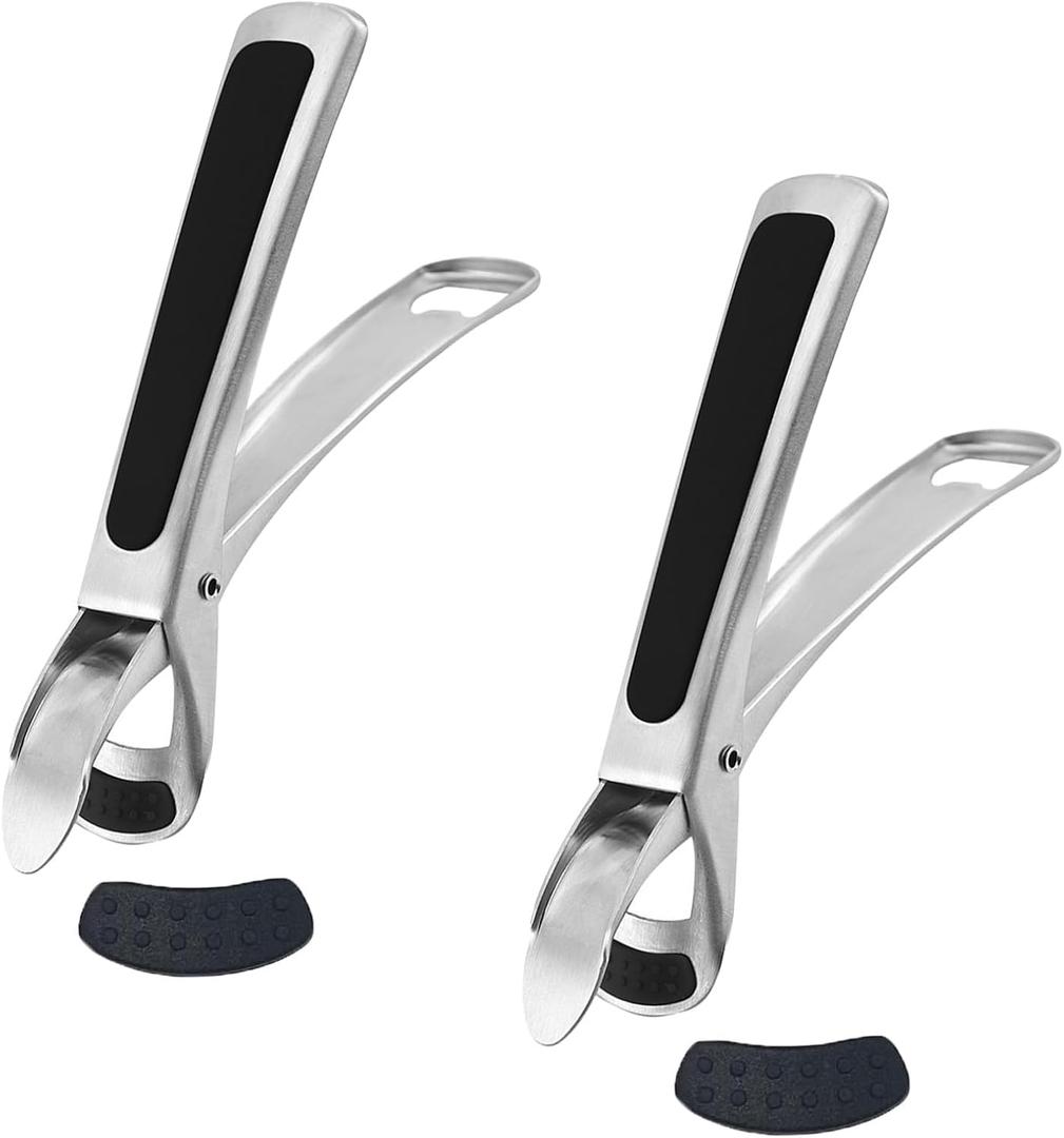 2Pcs Hot Plate Gripper for Instant Pot, Air Fryer Pans, and Microwave Toaster Oven Steamer, Compatible with Hot Bowls and Plates.