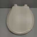Round Toilet Seat Almond, Toilet Seat 16.5 inch Soft Close, Premium PP Material Easy Clean,  Elegant Design, Almond