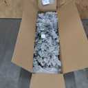 National Tree Company 6 ft Pre-Lit Flocked Acacia Artificial Christmas Tree, 300 Clear Lights, 840 Branch Tips, Includes Stand, Green