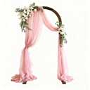 HeyMate 6.98FT Wood Arch, Wooden Wedding Arches for Ceremony, Wooden Arch Backdrop Stand for Proposal Wedding Party Scene, Birthday Party, Bridal Shower, Garden, Outdoor, Rustic Decorations