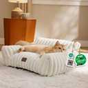 Bedsure ComfyFleece® Shown on TV Fluffy Cute Cat Couch for Pets,24in Cream
Cat Beds for Indoor Cats,Supportive Pet Sofa,Dog Couch Bed Seen on Good Day New York,Removable Washable Cover,Up to 7 Lbs