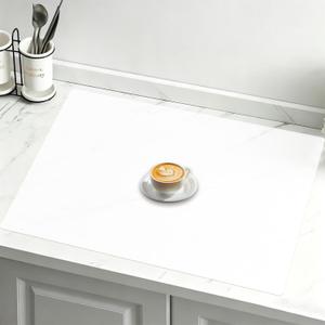32"x24"(80cmx60cm) Large Silicone Mat for Kitchen Counter, Non-Slip Heat Resistant Countertop Protector, Waterproof Multipurpose Mat for Kitchen Island, Semitransparent