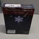 Brightown-Christmas-Tree-Topper-Star-Lighted, 3D Snowflake Snow Cool White Christmas Tree Star Topper with Lights Built-in 15 Bulbs Plug in Vintage Classic Indoor New Year Xmas Decorations Ornaments