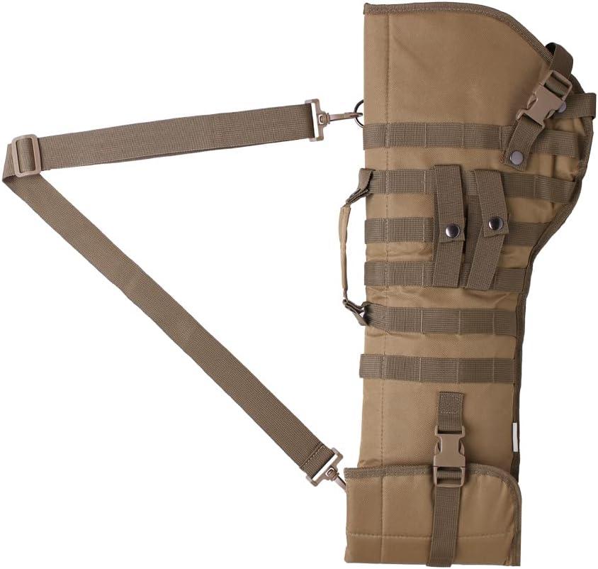 Raprance Rifle Scabbard Gun Bag Rifle Sling Case Tactical Bag Shotgun Hunting Molle Holster (Khaki)