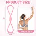 Resistance Bands, Figure 8 Resistance Band for Women Men 25 lbs 8 Shaped Resistance Rubber Band, Soft Silicone Material, Perfect for Arms, Back, Shoulder Stretch