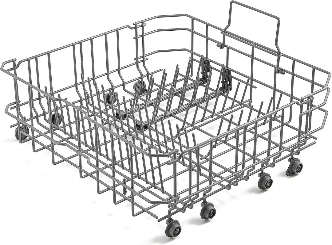 Upgraded 20007189 20000533 Dishwasher Lower Rack Replacement Parts for Bosch Dishwasher Rack 300 500 800 Series Dishrack SHP865ZD5N SHE68T55UC Bosch Thermador Dishwasher Bottom Rack Basket