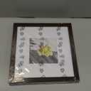 8x8 Picture Frame Set of 9, Photo Gallery Wall Frame Set, Display Pictures 4x4 with Mat or 8 x 8 Without Mat, Square Frame Picture Frames Collage Wall Decor, Rustic Brown