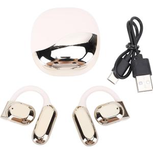 Wireless Translator Headset, Real Time Language Translation Earbuds with Noise Cancellation, 144 Languages, Travel Business Learning (Brown)