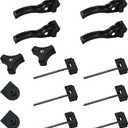 Universal Truck Tonneau Cover Replacement and Accessories Part Kit for Hard Tri-fold & Quad-fold Truck Bed Cover Include Nut, T-Bolt and Tonneau Cover Clamp, Rear Clamp