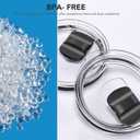 Magnetic Sliding Lid for Ember Mugs 14 oz, 2 Pack Replacement Lids Compatible with Ember 1st & 2nd Gen 14oz Cups, Spill Proof Design with Magnetic Switch Cover, BPA-Free