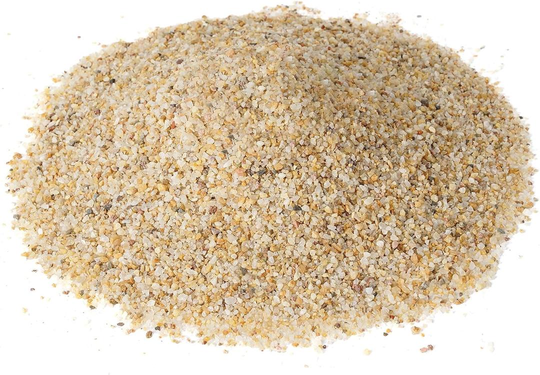 Mr. Fireglass Natural Silica Sand for Fire Pits, Fireplaces, Garden and Landscape Decoration, Fireproof Base Layer Fire Sand Gas Fire Pits Filler Under Lava Rock or Fire Glass (14-20 Mesh,10 Pounds)