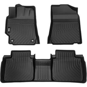 VIWIK Floor Mats for Toyota Camry 2012-2017 All Weather Protection Custom Full Set Liners Include 1st and 2nd Row Front & Rear Black Car Liners TPE