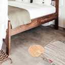 BESTOYARD Handmade Round Wheat Straw Fan Lightweight Handheld Straw Fan for Cooling and Home Decoration Traditional Weaving Design