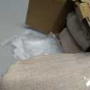 MIULEE 4 Panels Set Pinch Pleated Linen Curtains 96 Inches Long Taupe, 40"W x 96"L