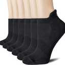 CS CELERSPORT 6 Pairs Ankle Athletic Running Socks Low Cut Sports Tab Socks for Men and Women
