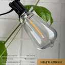 SUFEIMAS Outdoor String Lights Waterproof 400FT (100ft*4) shatterproof Patio Lights for Outside with 212 Vintage dimmable LED Edison Bulbs,Backyard Lights for Fence Garden,Balcony Porch Party Bistro