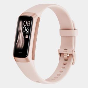 Fitness Tracker with 24/7 Heart Rate, Blood Oxygen Blood Pressure Sleep Monitor, Activity Trackers 5 ATM Waterproof,Step Calorie Counter Pedometer Health Smart Watch for Women Men (Pink)